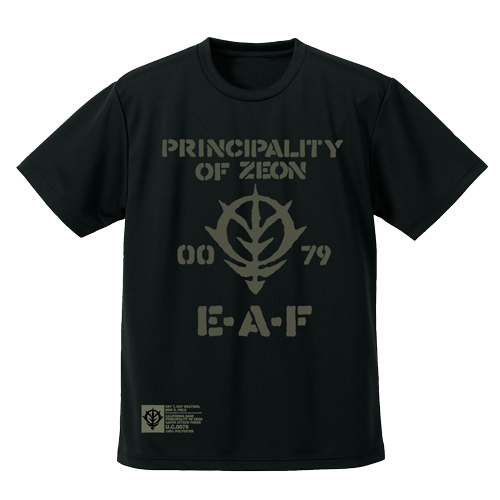 Cospa 1006 ジオン地球方面軍 ドライTシャツ [機動戦士ガンダム] BLACK