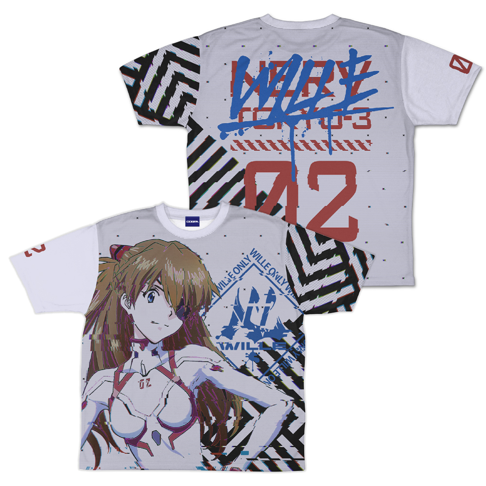 Cospa 0707 EVANGELION 式波･ｱｽｶ･ﾗﾝｸﾞﾚｰ 両面ﾌﾙｸﾞﾗﾌｨｯｸTｼｬﾂ WILLE Ver.