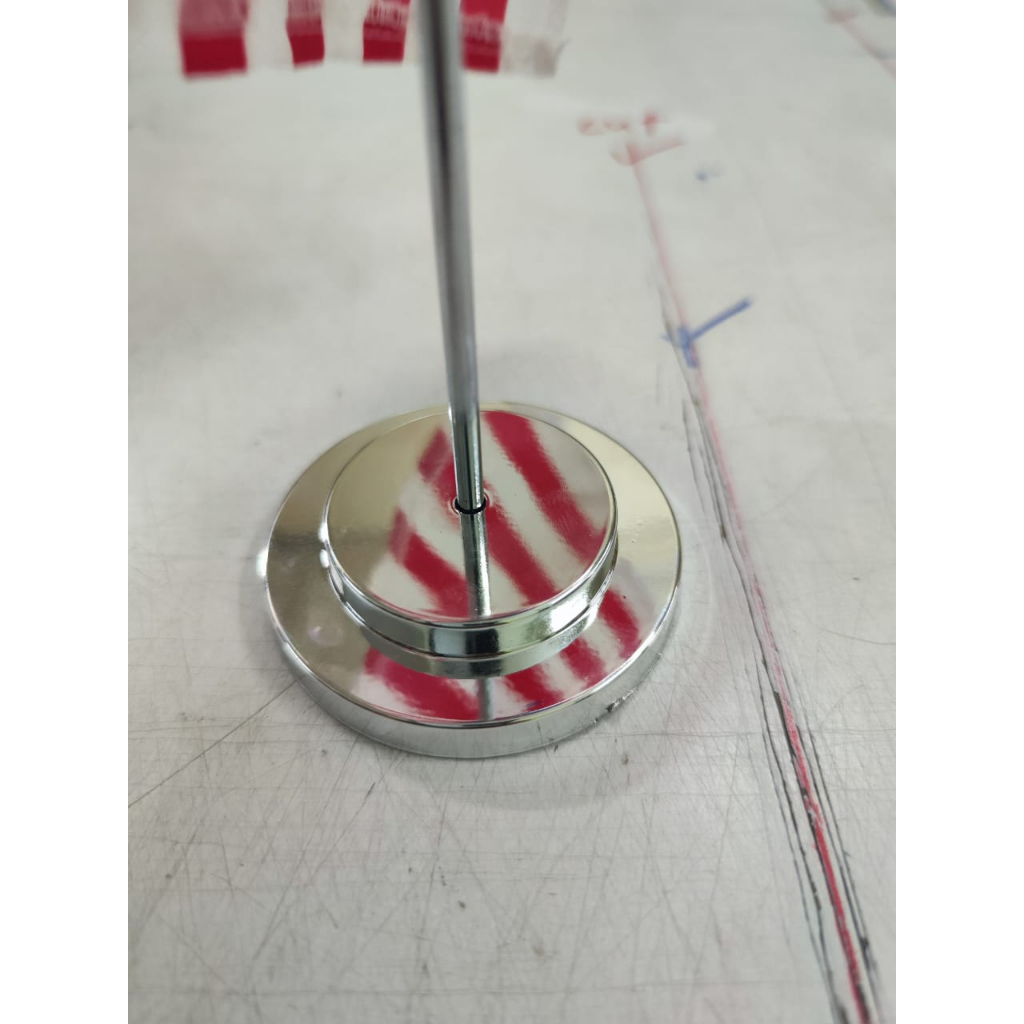 *Ready Stock* Malaysia/Johor Table Flag / Bendera Meja Stainless Steel