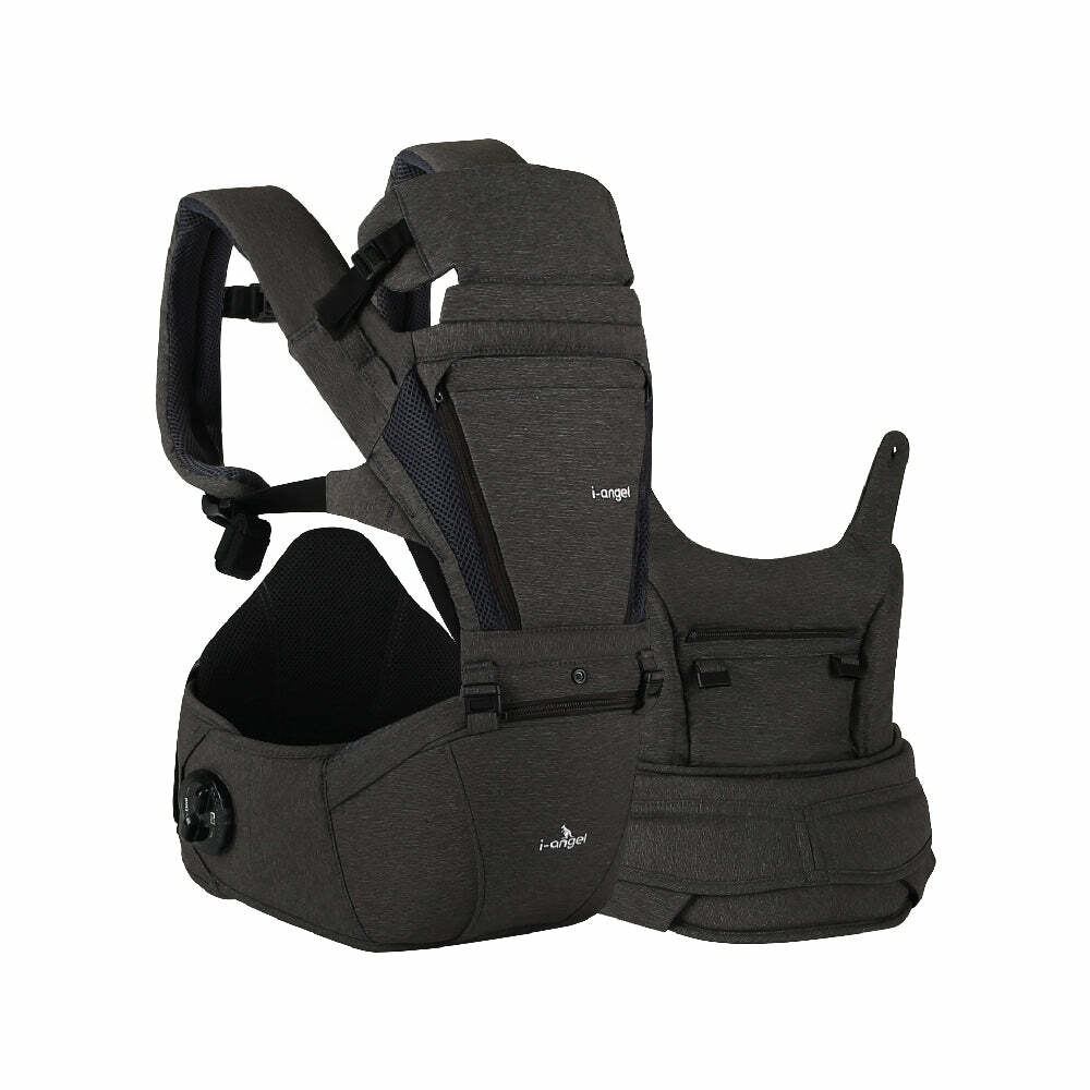 i-angel Dr. Dial Plus All-in-one 腰櫈揹帶 - 炭灰黑