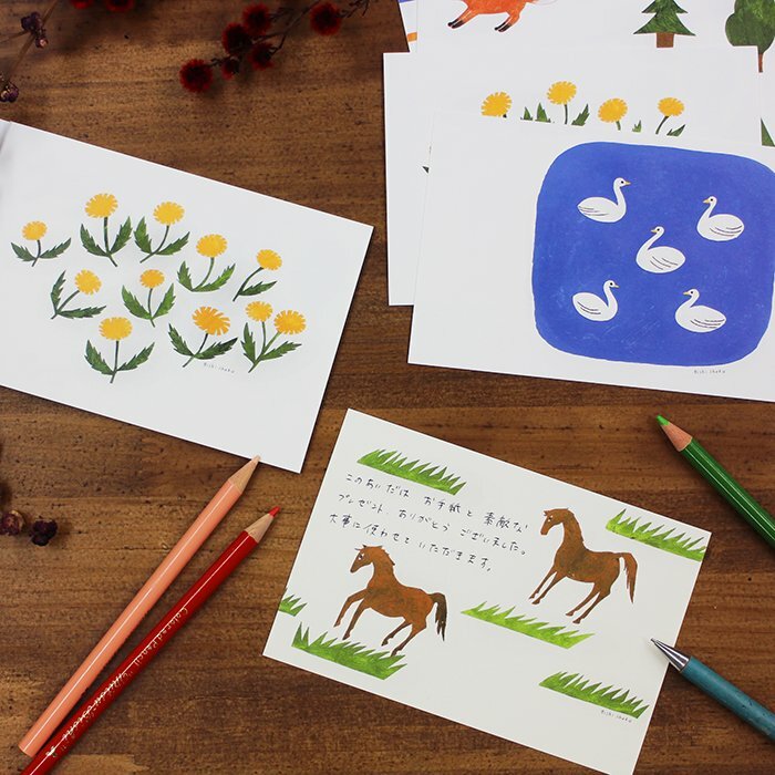 西淑:grassland 插畫明信片本 10枚 日本表現社