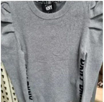 [S] DKNY PUFF SLEEVE SWEATER,AVENUE GREY, E2MSA04R-AVENUE GREY (SD569)