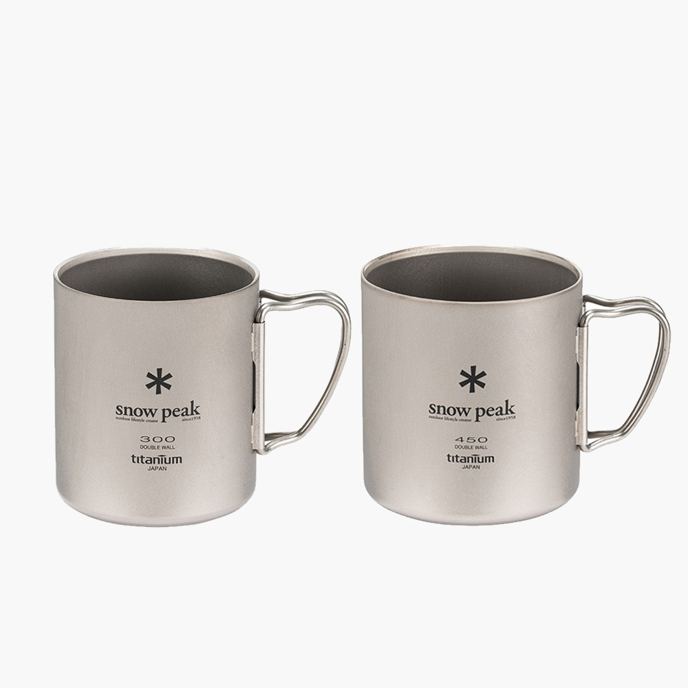 Snow Peak] 雙層鈦金屬杯450ml (MG153) | OUTDOOR MAN 戶外用品概念店