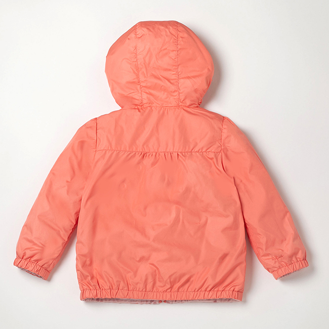 PIPPY 可愛小兔子與蘑菇雙面穿連帽外套 粉