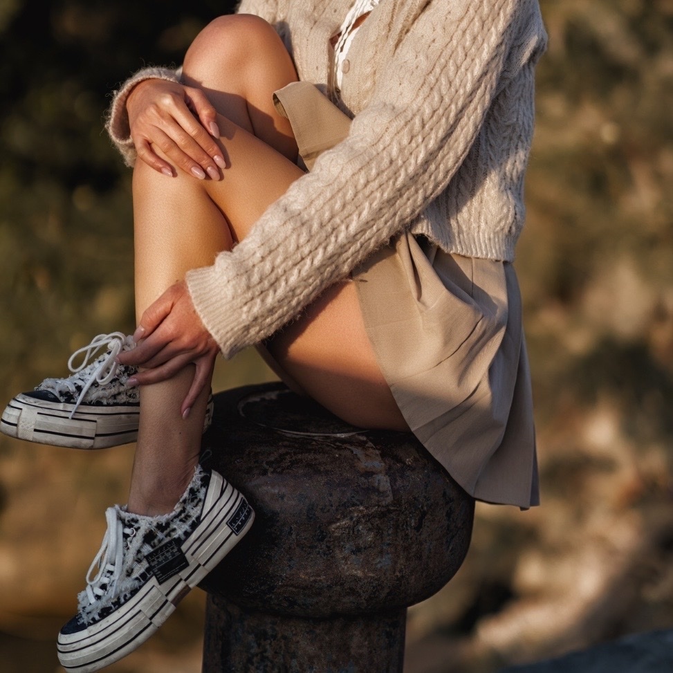 xVESSEL G.O.P Lows "Mixed Tweed" 小香風 解構帆布鞋 黑白 S22X40B