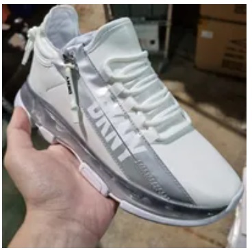 [S] DKNY TOKYO SLIP ON SNEAKER,WHITE/SILVER, K4121300-WTL [FINAL SALE] (SD577)