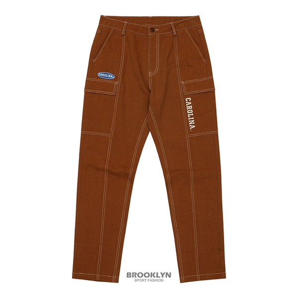 【下殺↘ $499】NCAA 長褲 北卡 壓線 工作褲 咖啡 男 7221554502