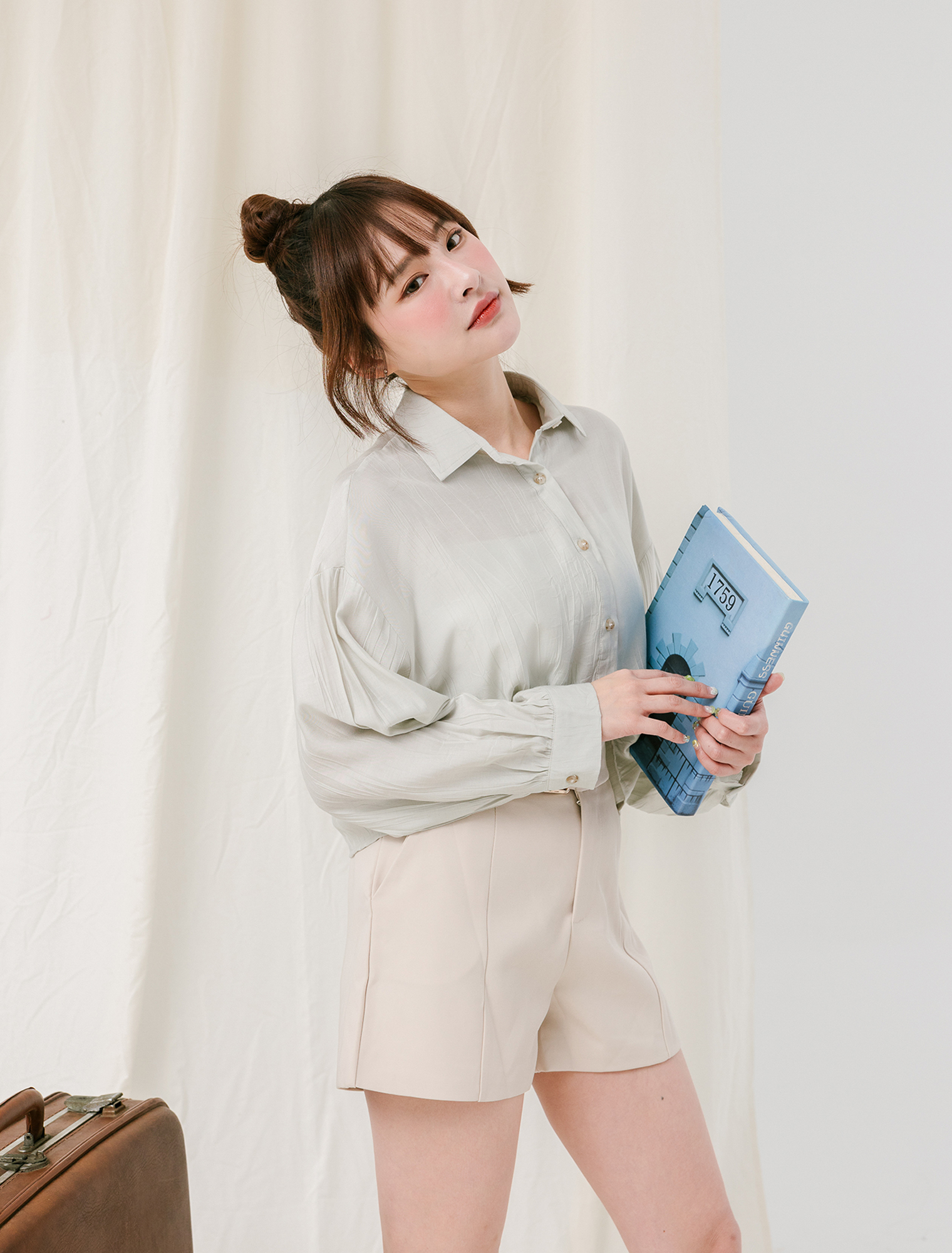 法朵Fado Shop｜釦環單釦西裝短褲 270B001 三色 S-L