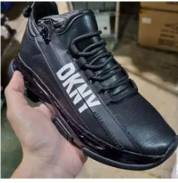 [S] DKNY TOKYO SLIP ON SNEAKER,BLACK/WHITE, K4124010-005 (SD581)