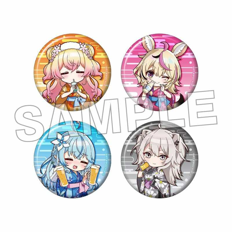 「官方代購」 Hololive x 極樂湯 第3彈  5期生周邊 #3 襟章  Nene 獅白 尾丸 Lamy