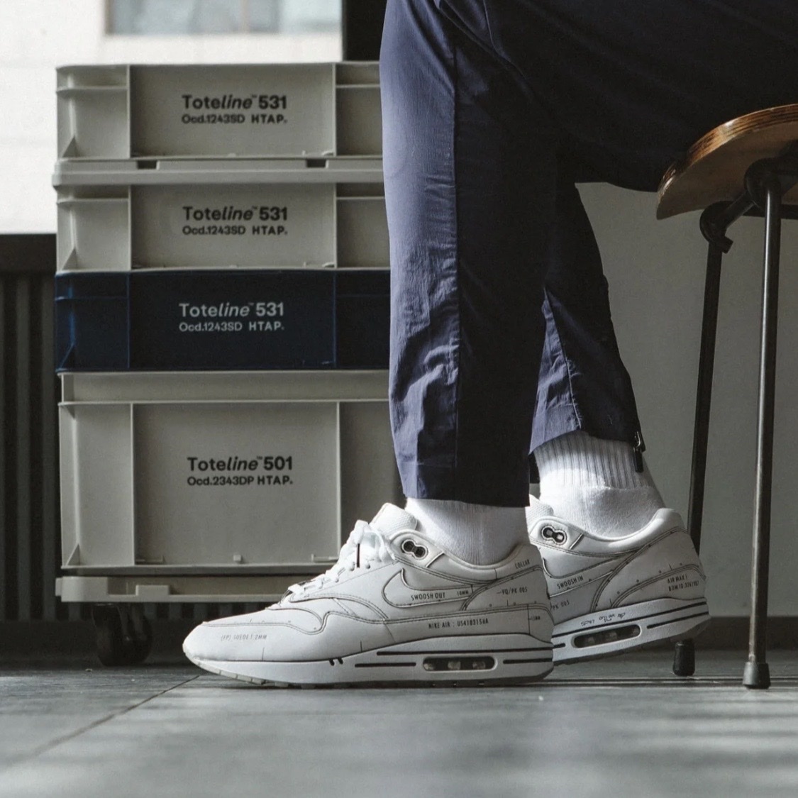 Nike Air Max 1 "Schematic" 白手稿 黑白線條 全白 二次元 CJ4286-100