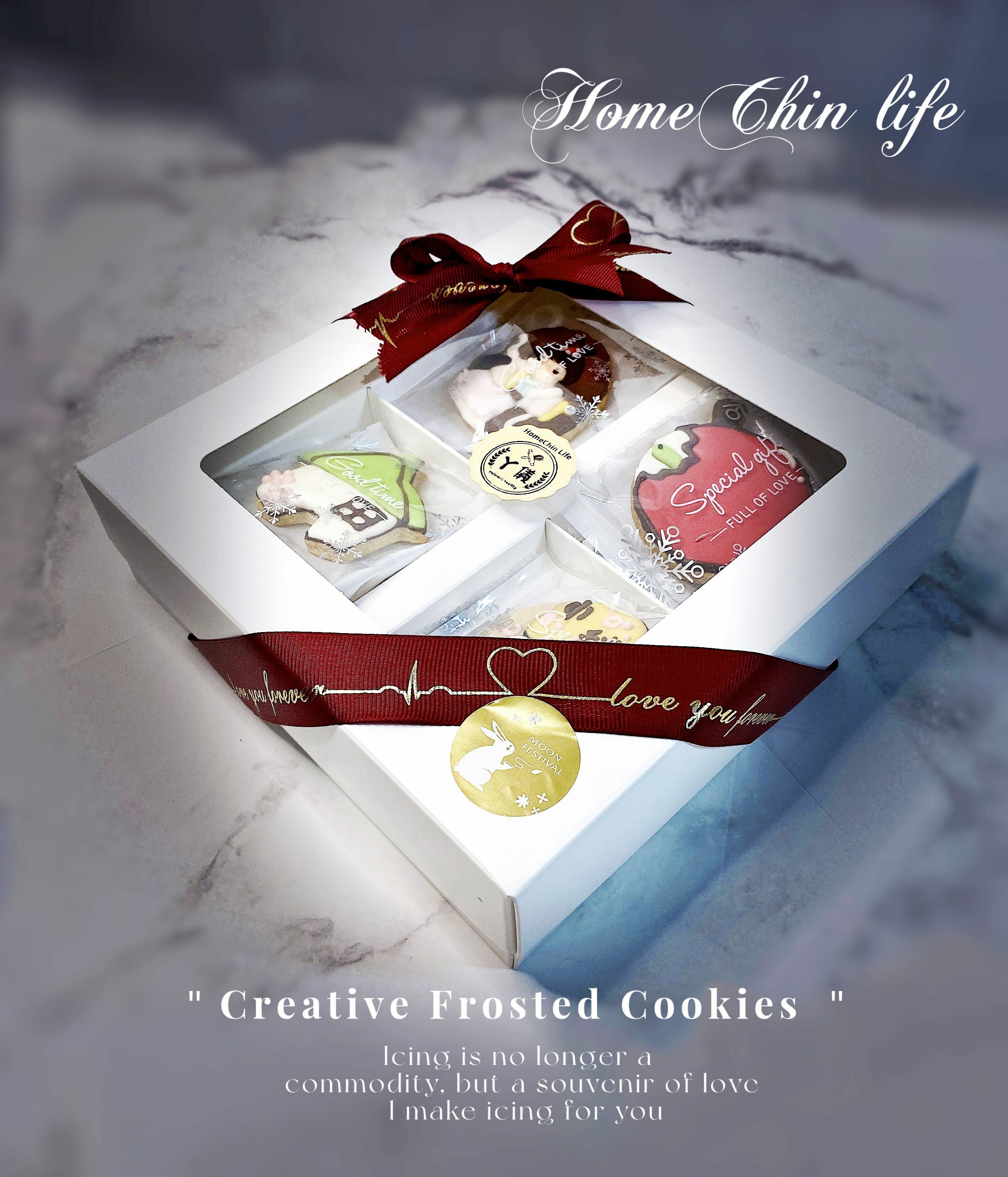 【鴻琴生活】阿儀美食屋_造型糖霜餅禮盒(100g)