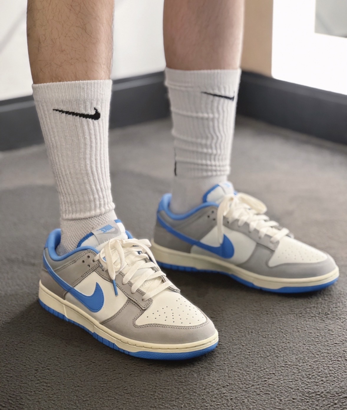 預購 Nike Dunk Low Athletic Department "University Blue" 北卡藍灰