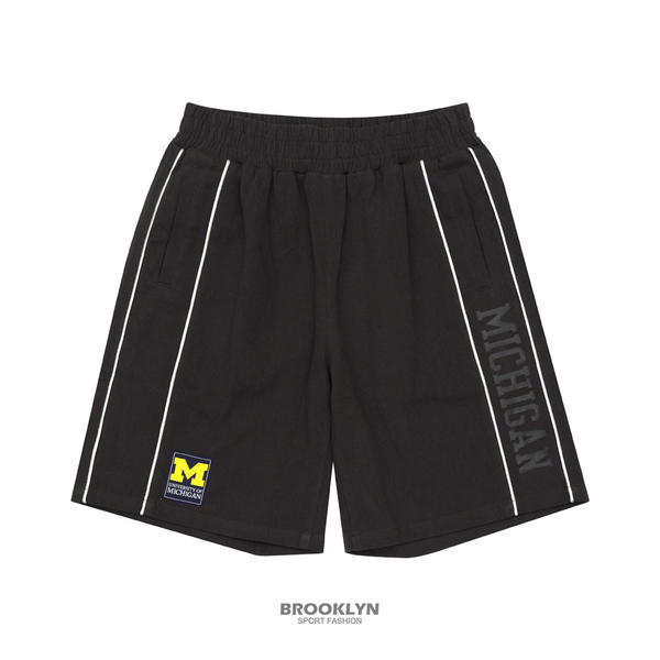 【下殺↘ $399】NCAA 短褲 密西根 深灰 抽繩短褲 男  7221555013