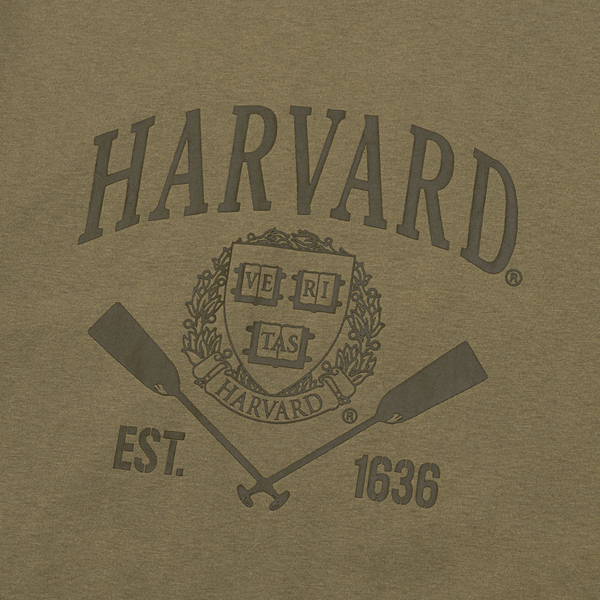 NCAA 長袖 哈佛 中卡其 胸口印花 薄長T 男 7255103632