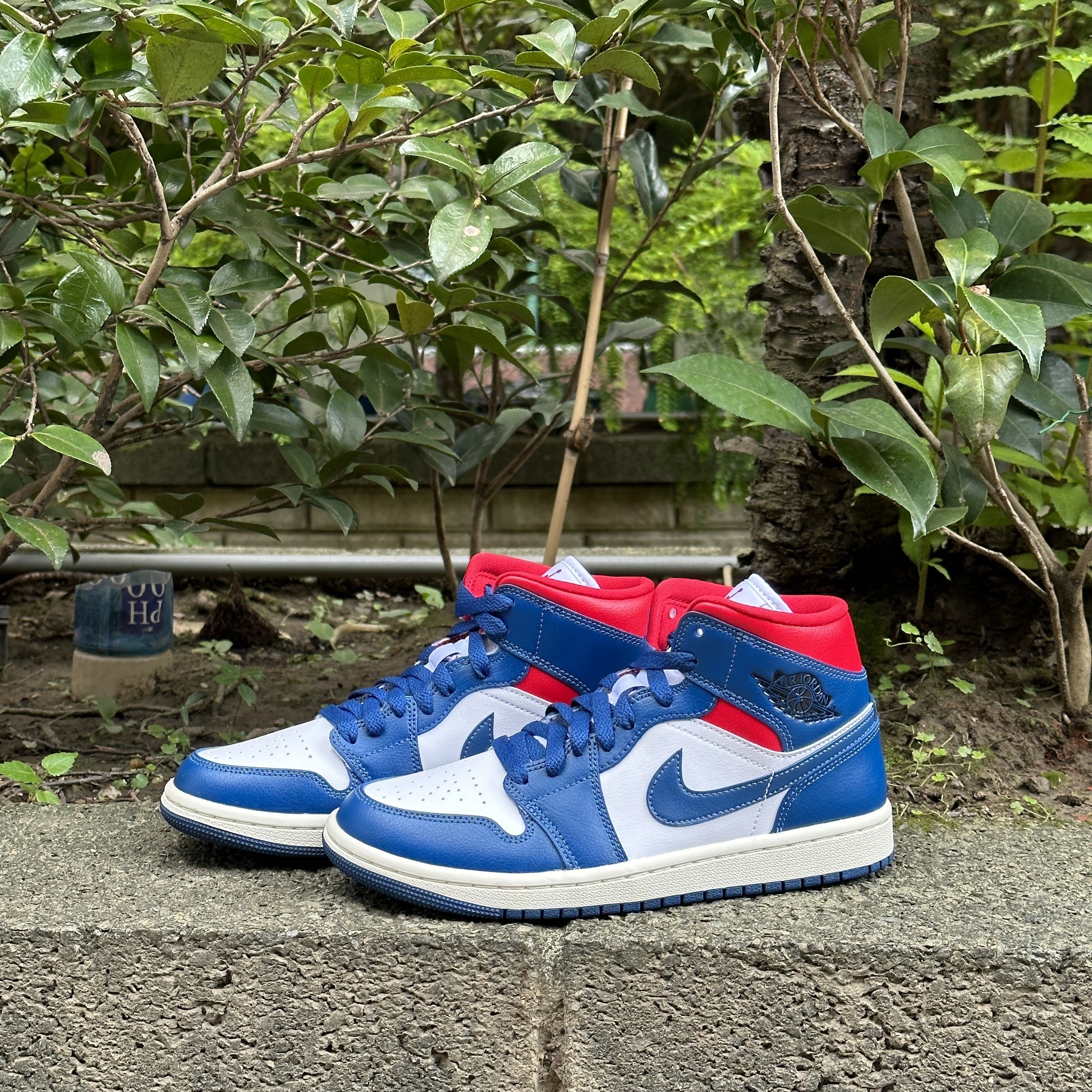 Nike Air Jordan 1 Mid Blue Gym Red 白藍紅女鞋男鞋ACS BQ647