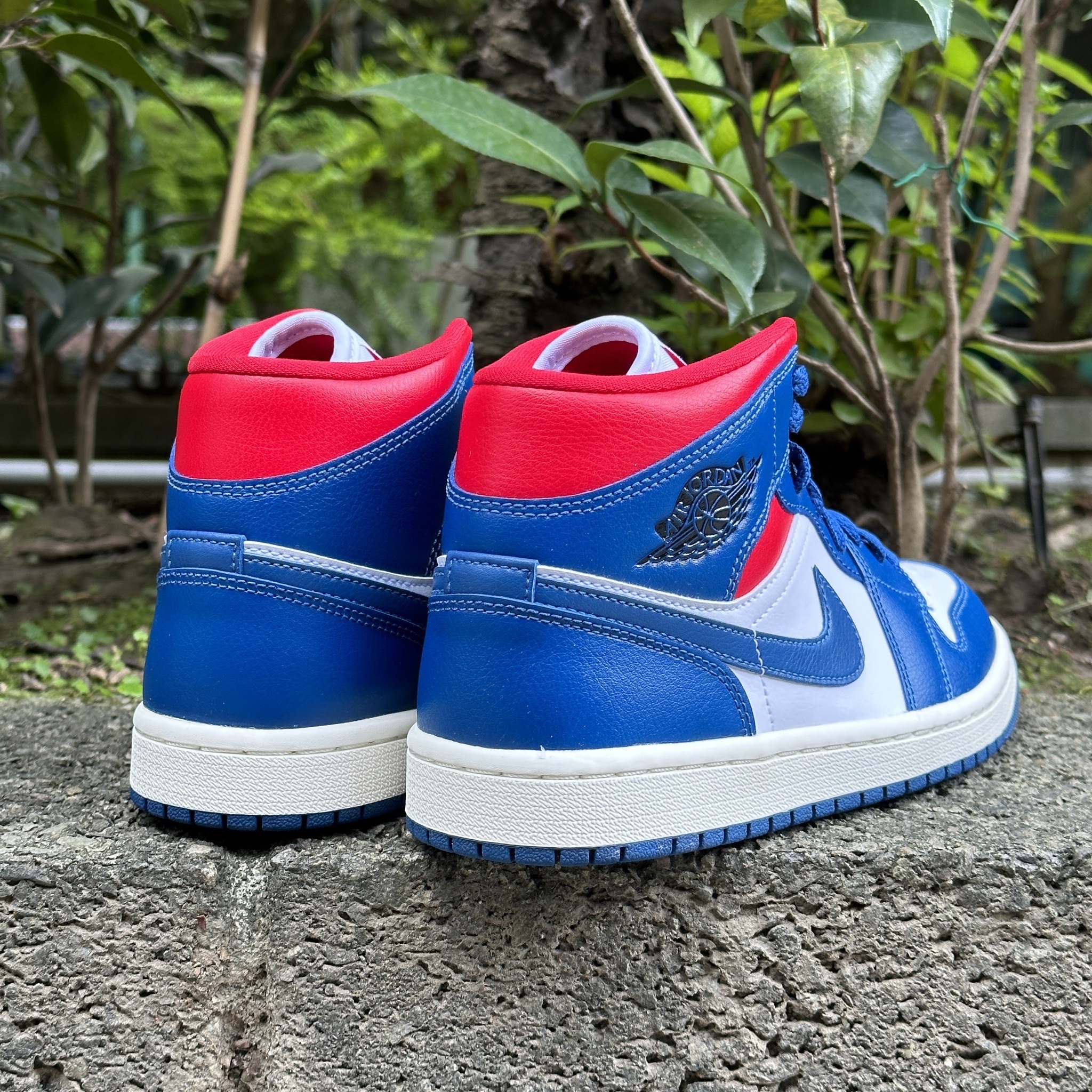 Nike Air Jordan 1 Mid Blue Gym Red 白藍紅女鞋男鞋ACS BQ647