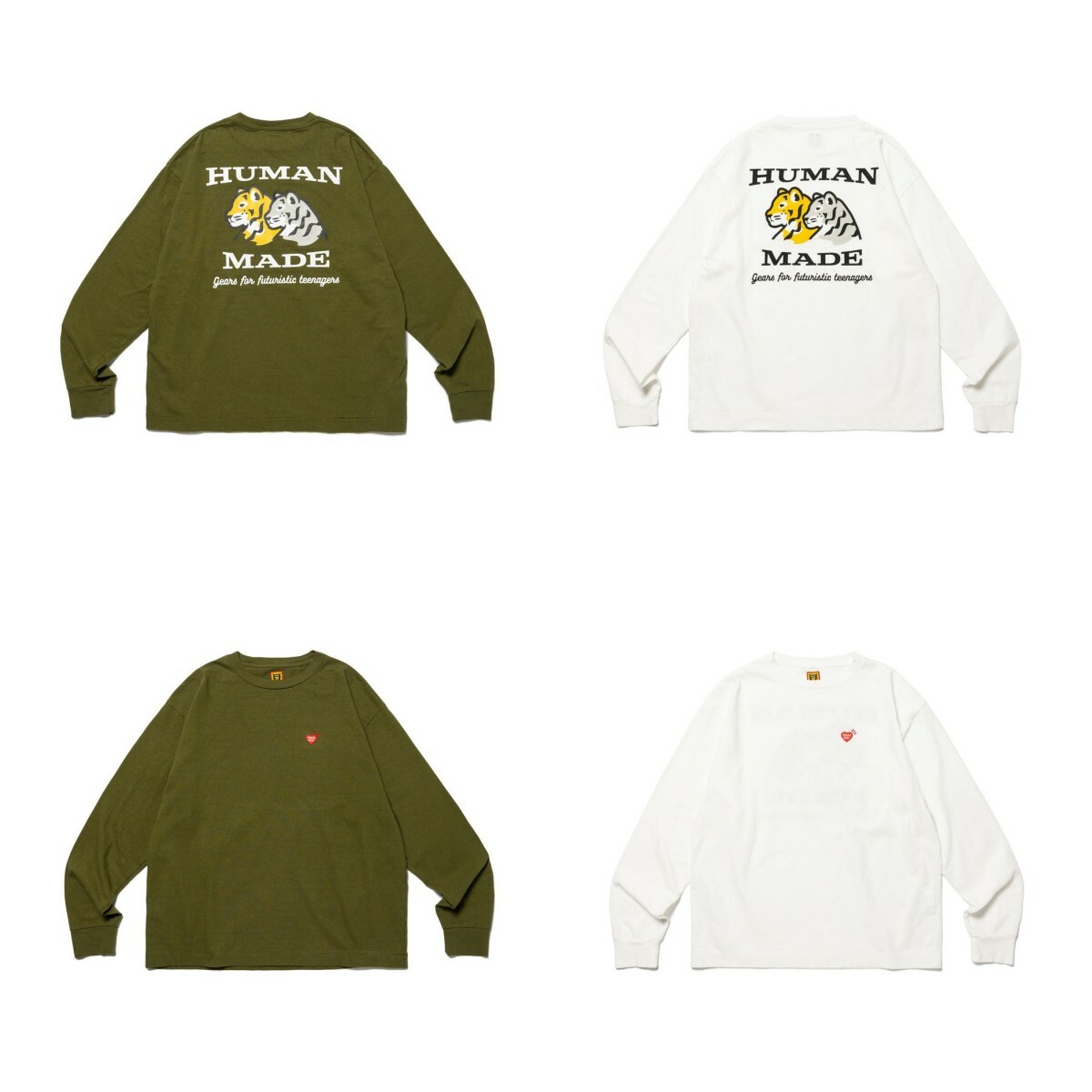 HUMAN MADE GRAPHIC L/S T-SHIRT #1 老虎愛心薄長袖