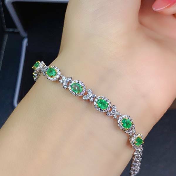 純天然祖母綠 手鍊