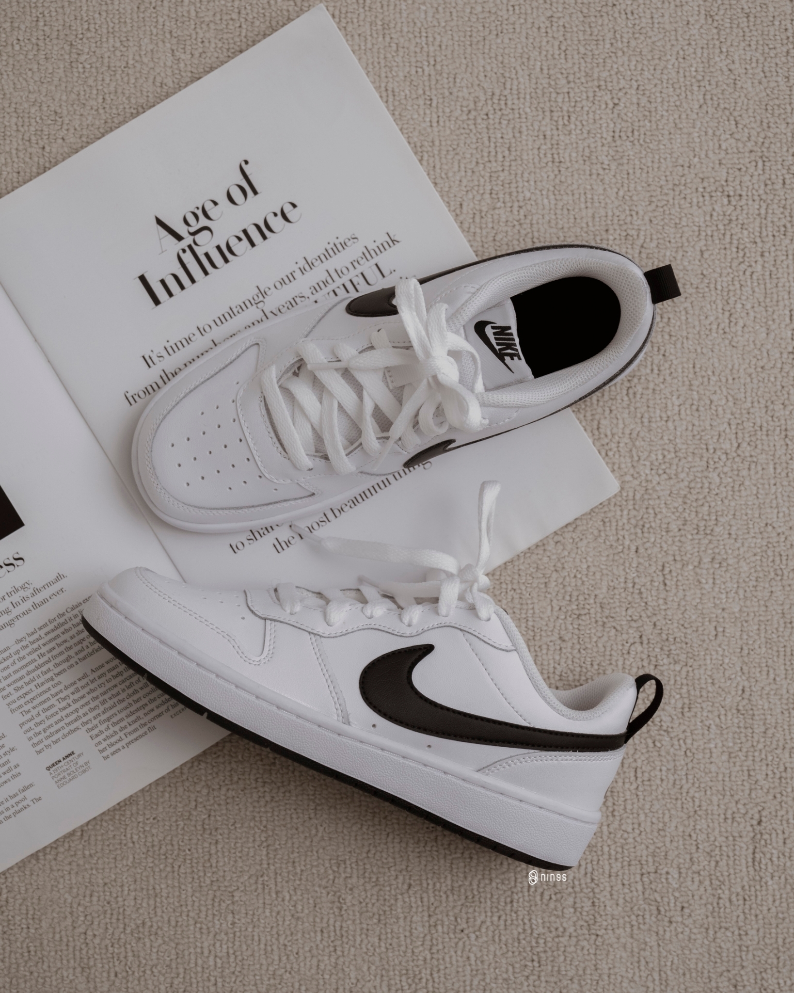 【現貨】NIKE COURT BOROUGH LOW 2 (GS) 百搭黑白鞋 BQ5448104