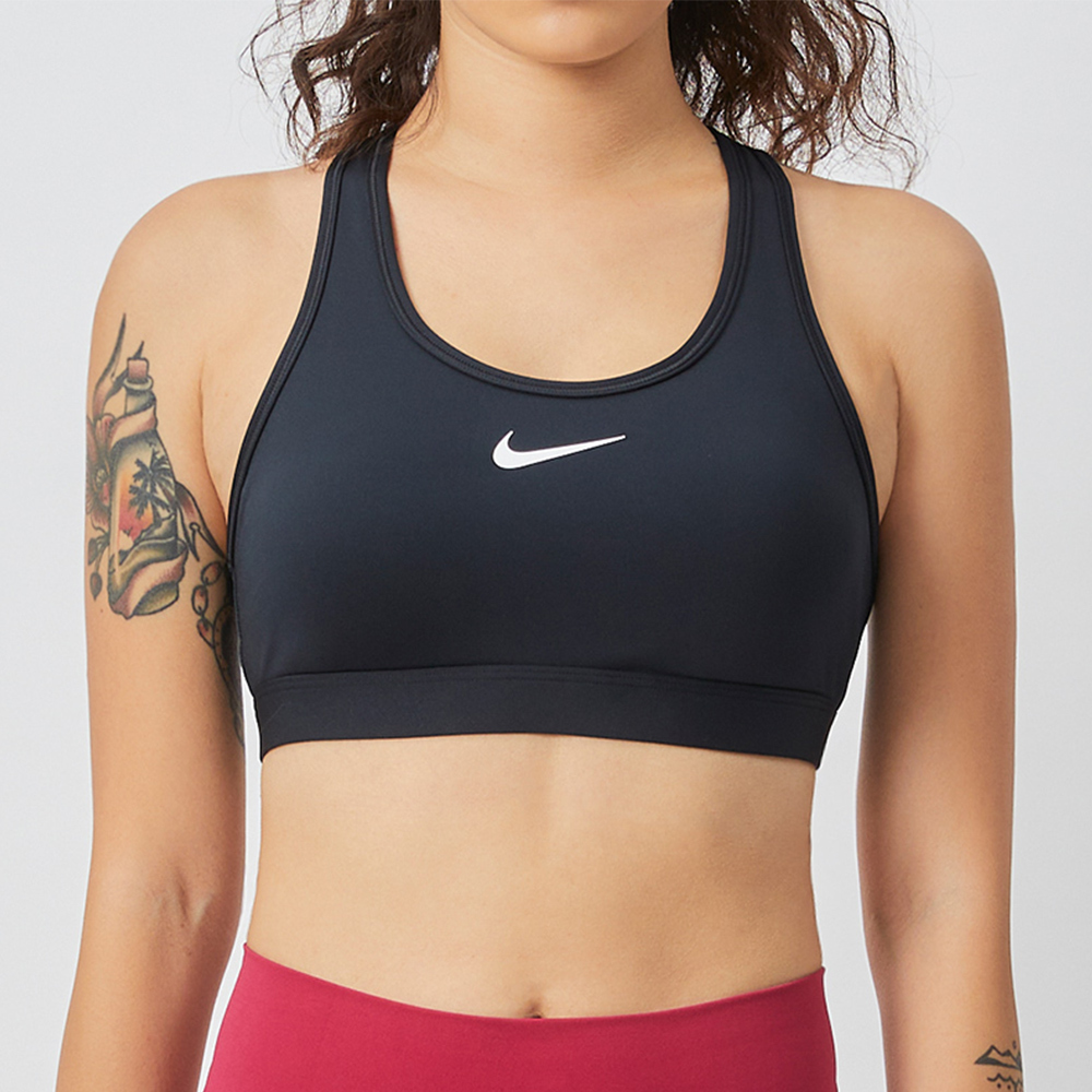 Nike SWSH MED SPT Bra 女 黑 支撐 舒適 運動 休閒 運動內衣 DX6822-010