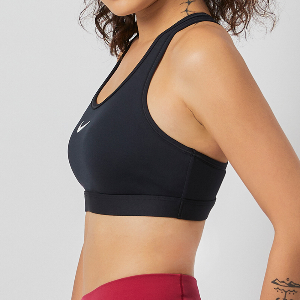 Nike SWSH MED SPT Bra 女 黑 支撐 舒適 運動 休閒 運動內衣 DX6822-010
