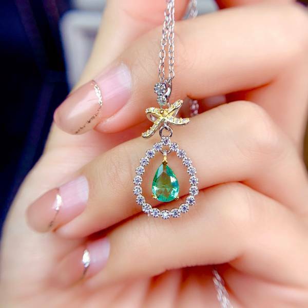 純天然哥倫比亞祖母綠 吊墜