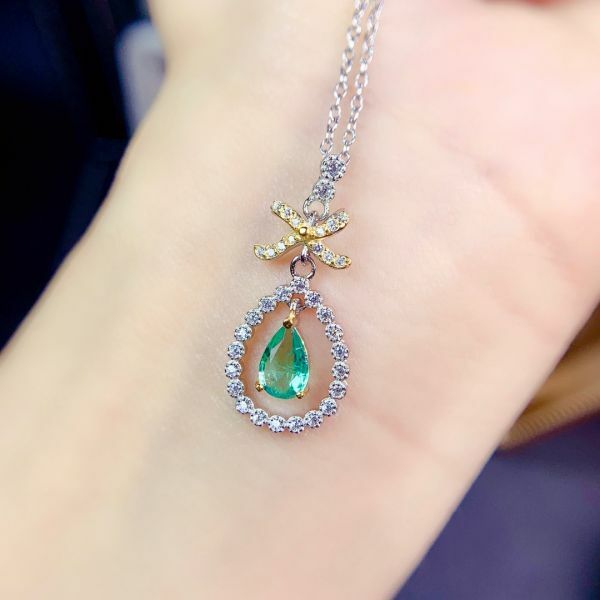 純天然哥倫比亞祖母綠 吊墜