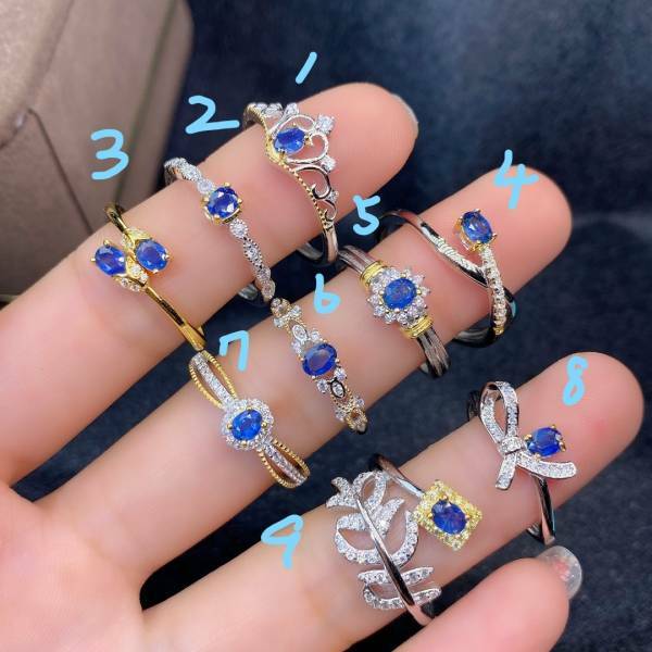 (12.23I)天然斯里蘭卡藍寶石 戒指