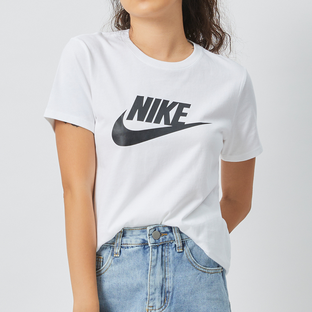 Nike AS W NSW CLUB SS TEE ICN FTRA 女 白色 印花 運動 短袖 DX7907-100