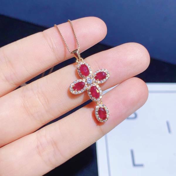 (11.24U)高品質緬甸新燒紅寶石 吊墜
