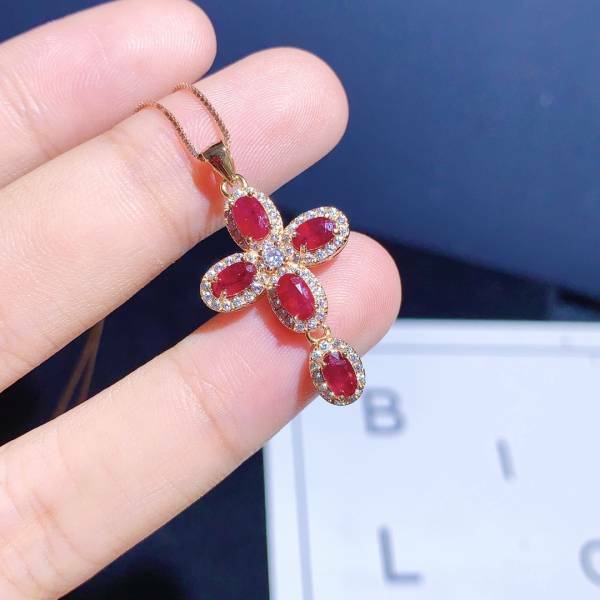 (11.24U)高品質緬甸新燒紅寶石 吊墜