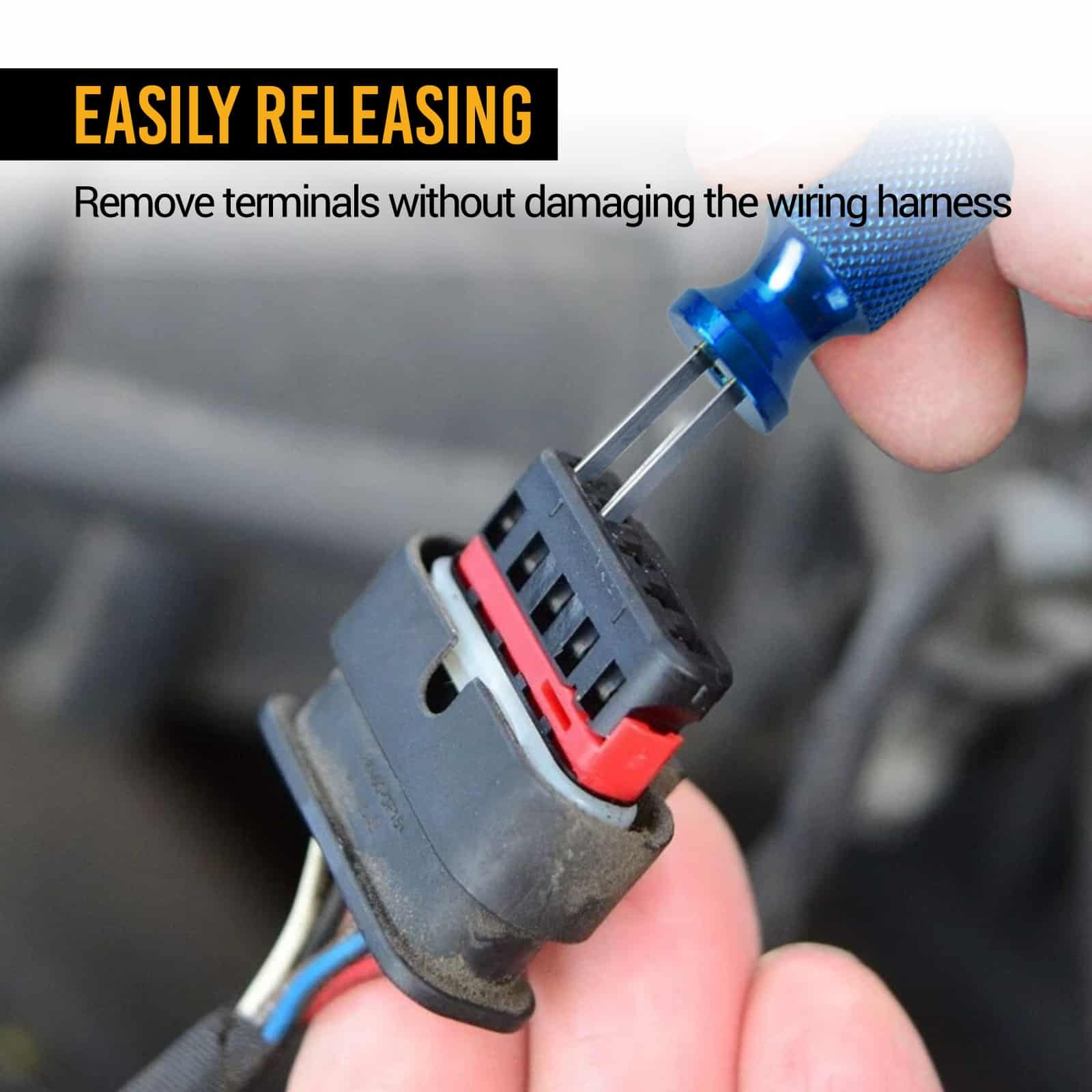 Terminal Release Kit Wire Terminal Removal Terminal Removal Tool Wire Connector  Remover 23pcs Universal Automotive Wire Terminal Removal Tool Connector Pin  Remover Extractor Tool 