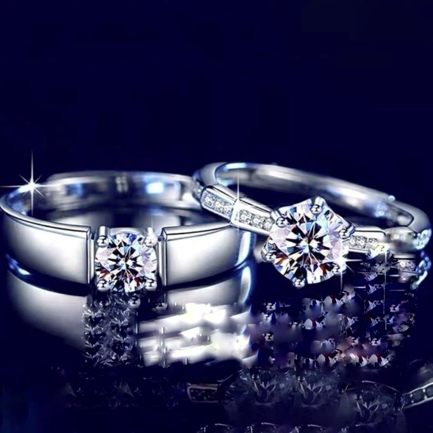 D款 莫桑鑽對戒