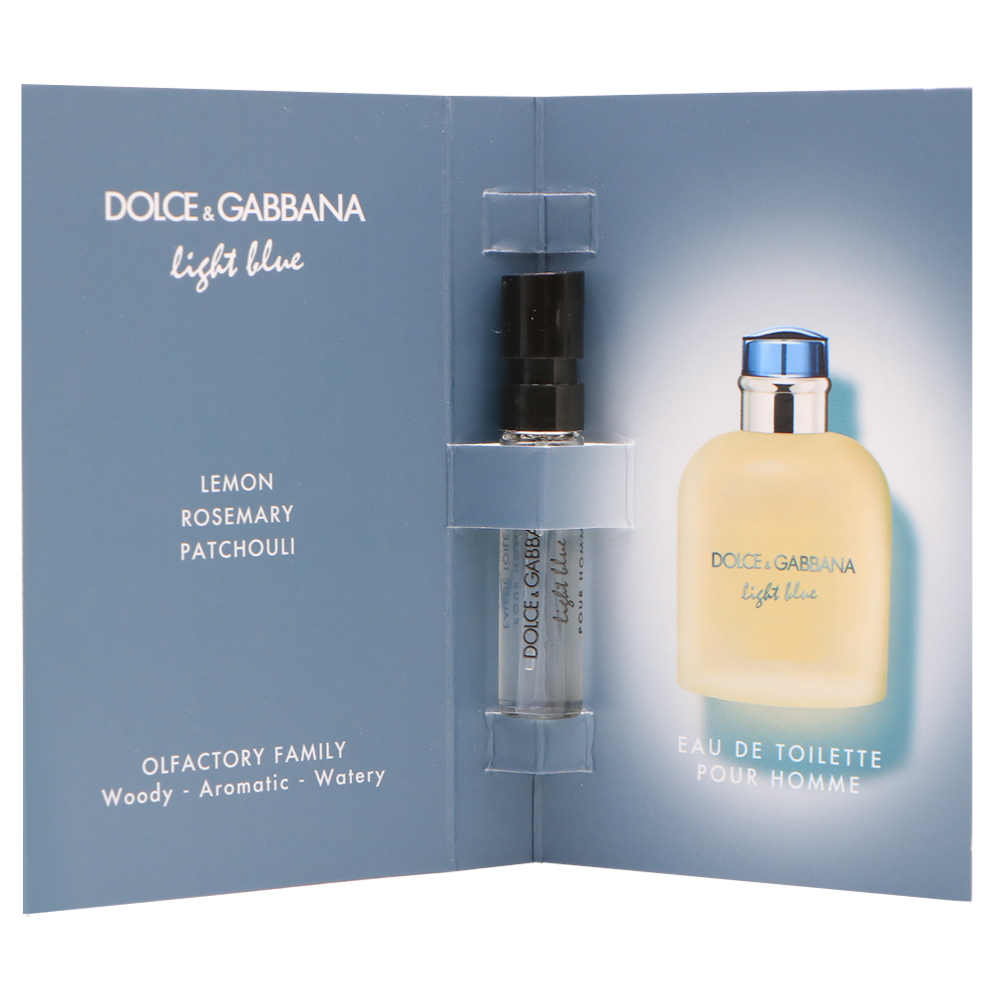 DOLCE & GABBANA D&G Light Blue 淺藍男性淡香水 1.5ml 針管