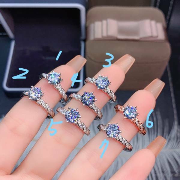 925銀戒指 經典款高級莫桑鑽