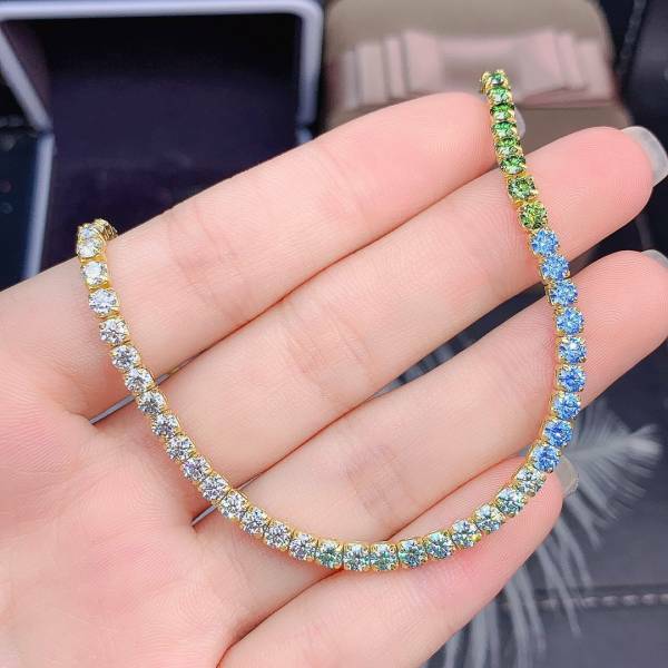 925銀手鍊 經典款高級莫桑鑽