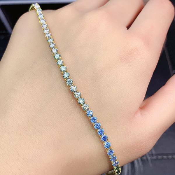 925銀手鍊 經典款高級莫桑鑽