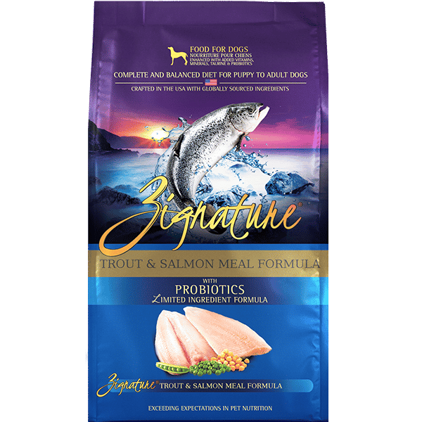 Zignature Grain Free Dry Dog Food - Trout and Salmon．4lb/12.5lb/25lb