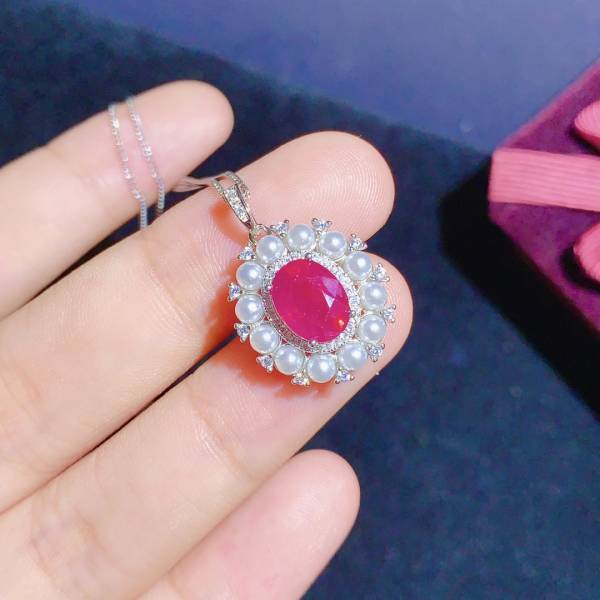 (11.24Y)高品質緬甸新燒紅寶石 吊墜