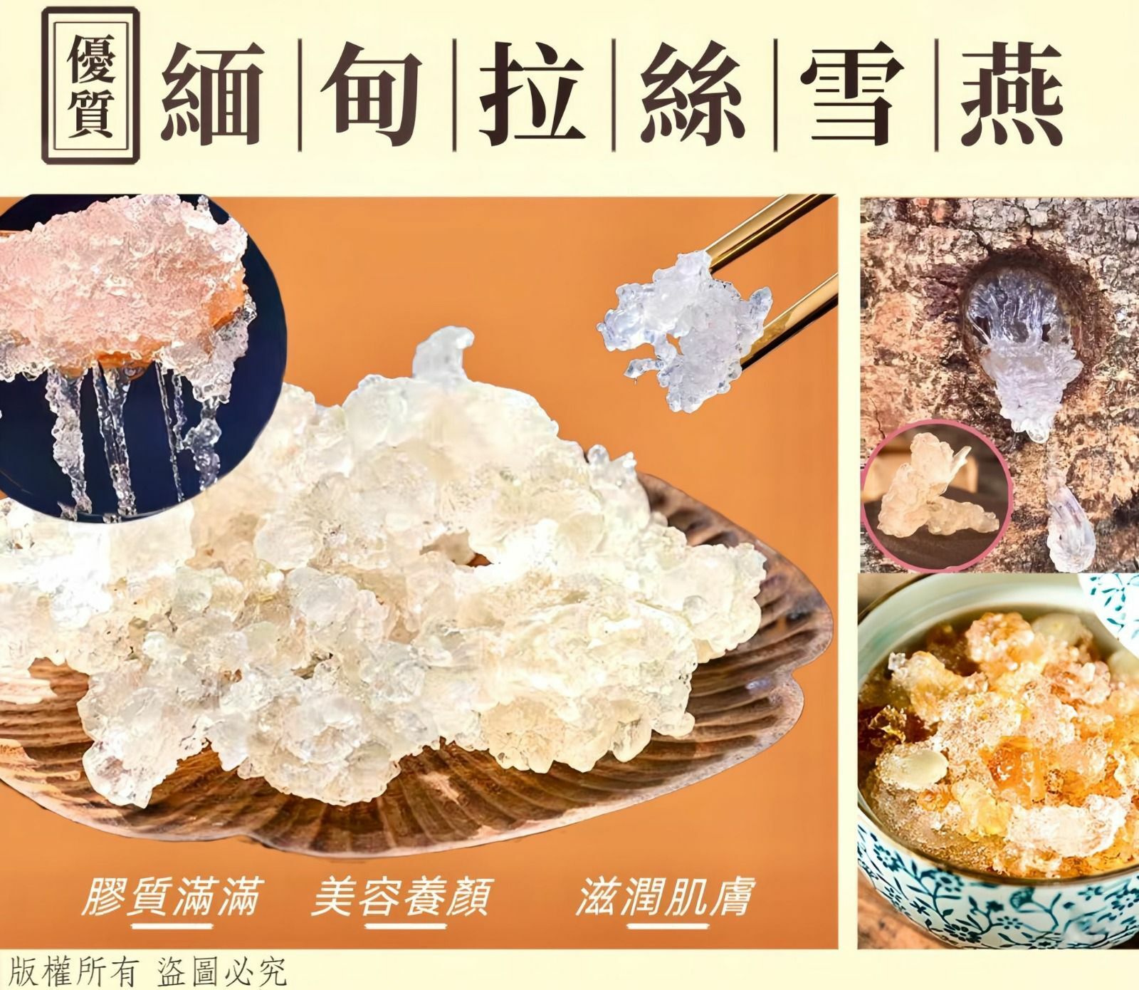 100克優質緬甸拉絲雪燕-23007211