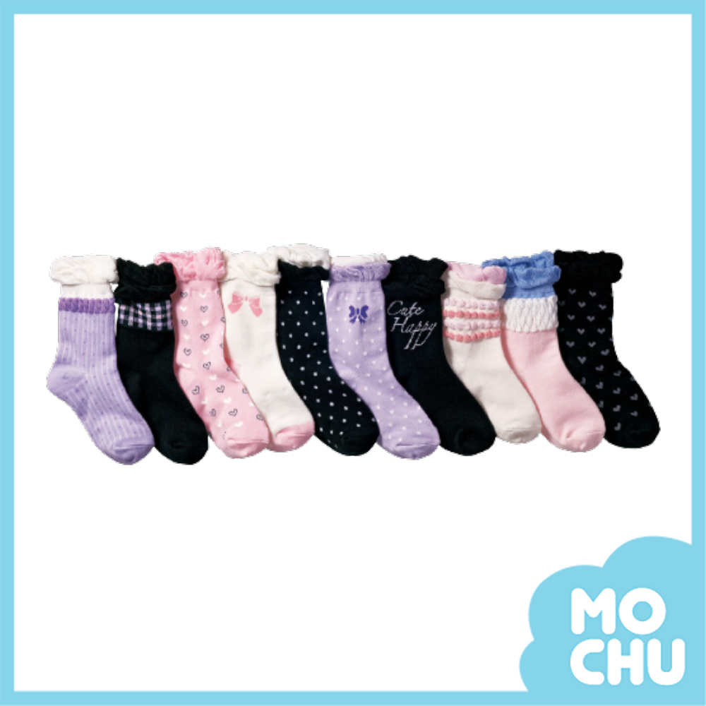 紫色迷幻短襪十入組