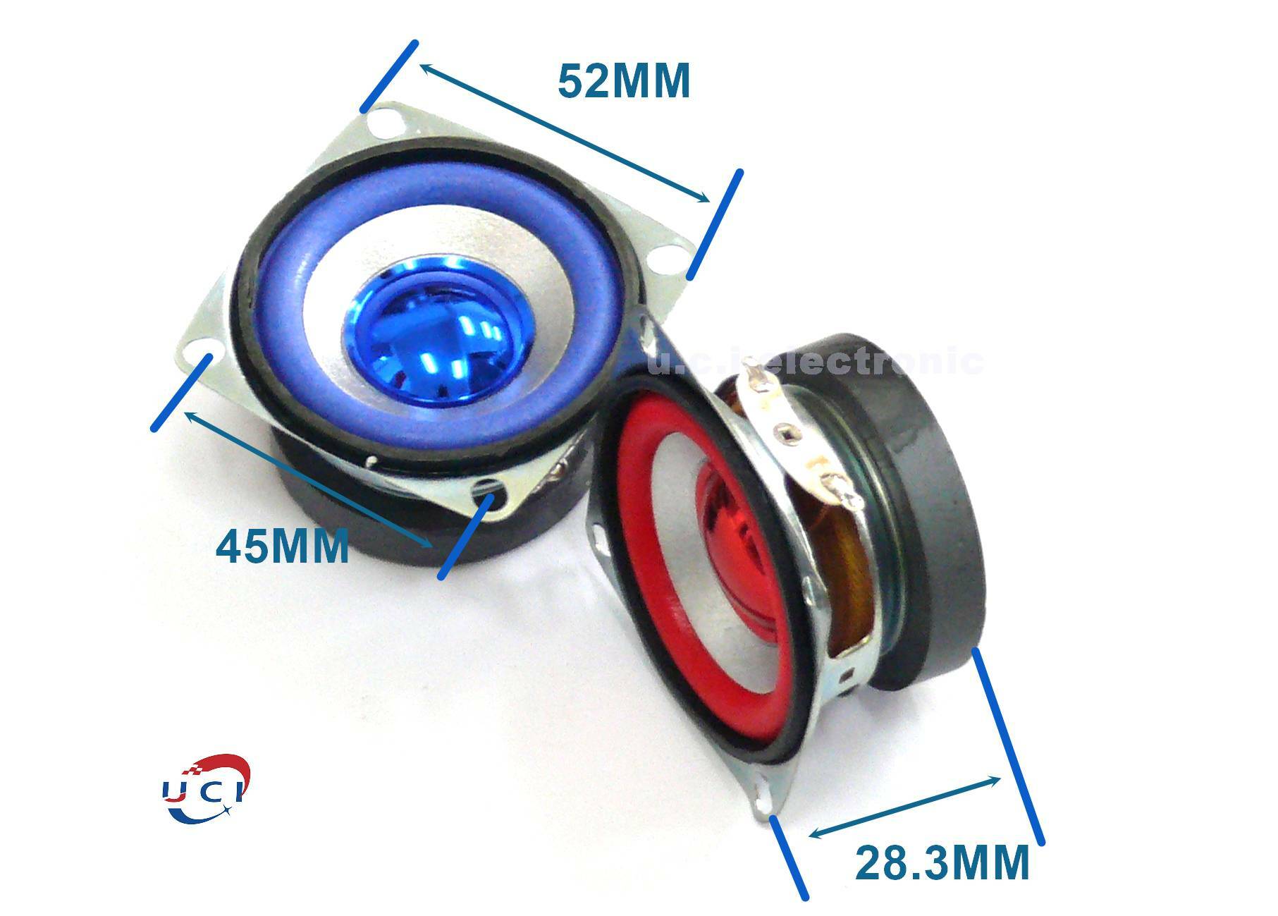 【UCI電子】(二A-4) 音箱全頻 小喇叭 52MM  4歐5W 高音低音 音響功放板模組揚聲器