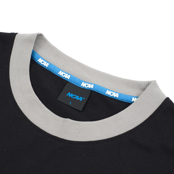 NCAA 短T 中性 紐約大學 黑灰紫 基本 旗幟印花口袋 短袖 7325102220