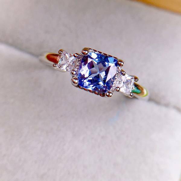 925銀戒指 天然坦桑石