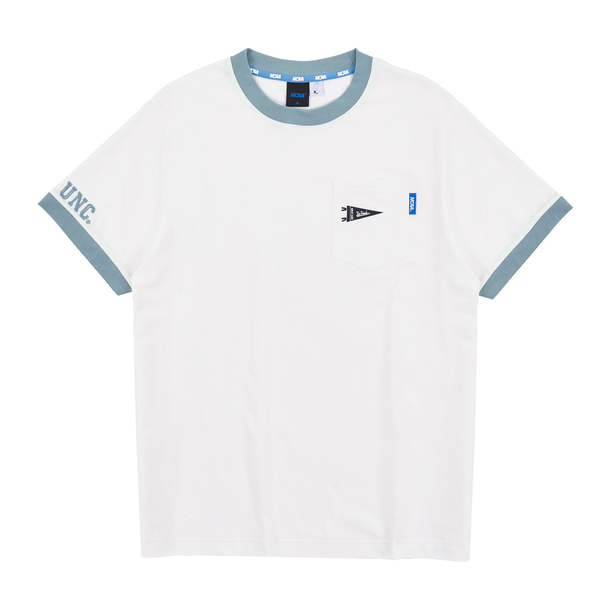 【下殺↘ $499】NCAA 短T 中性 北卡 羅來納 白藍 基本 旗幟印花口袋 短袖 7325102100