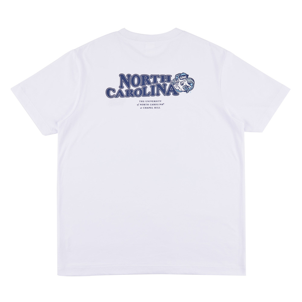 NCAA 短T 北卡羅來納 白 大LOGO 基本款 棉T 中性 7325103200