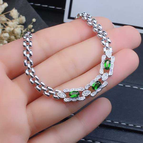 925銀手鍊 透輝石