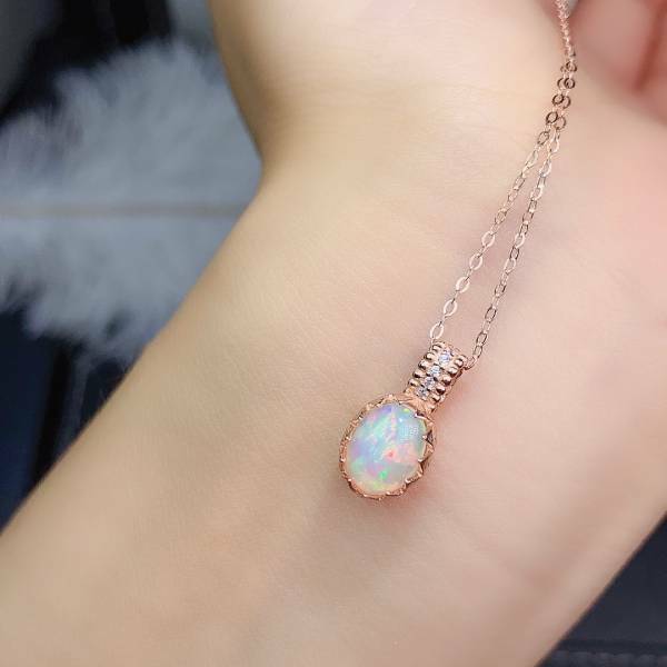 925銀套組 絕美純天然澳寶歐泊