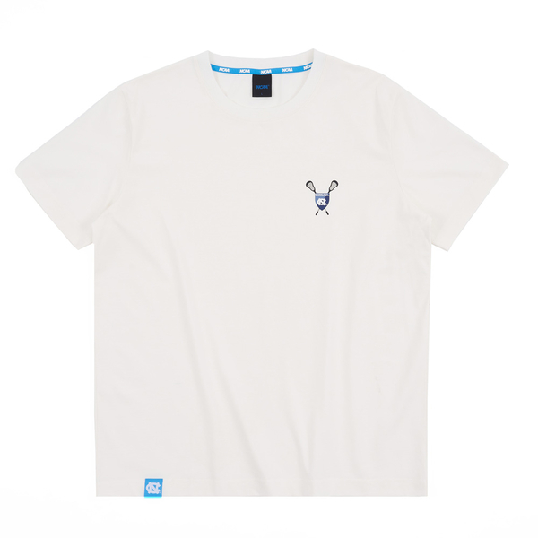 【下殺↘ $399】NCAA 中性 北卡羅來納 白藍 基本涼感 球拍印花 短袖 男女 7325101600